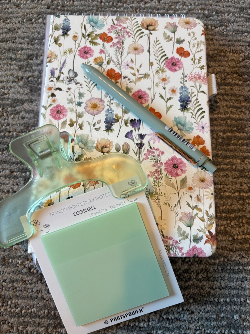 Self Care Gift Box. Pastel Pen and Accessory Set - Mint, Pink - Picture 10 of 12